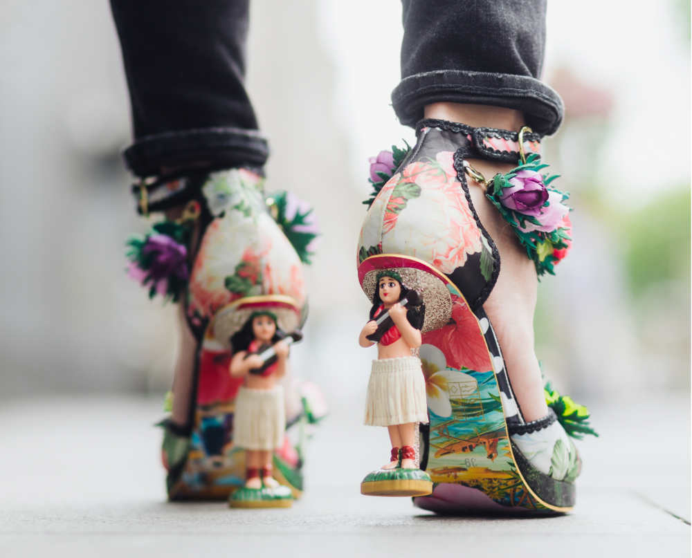  Fantasy heels with Hula Girls Design