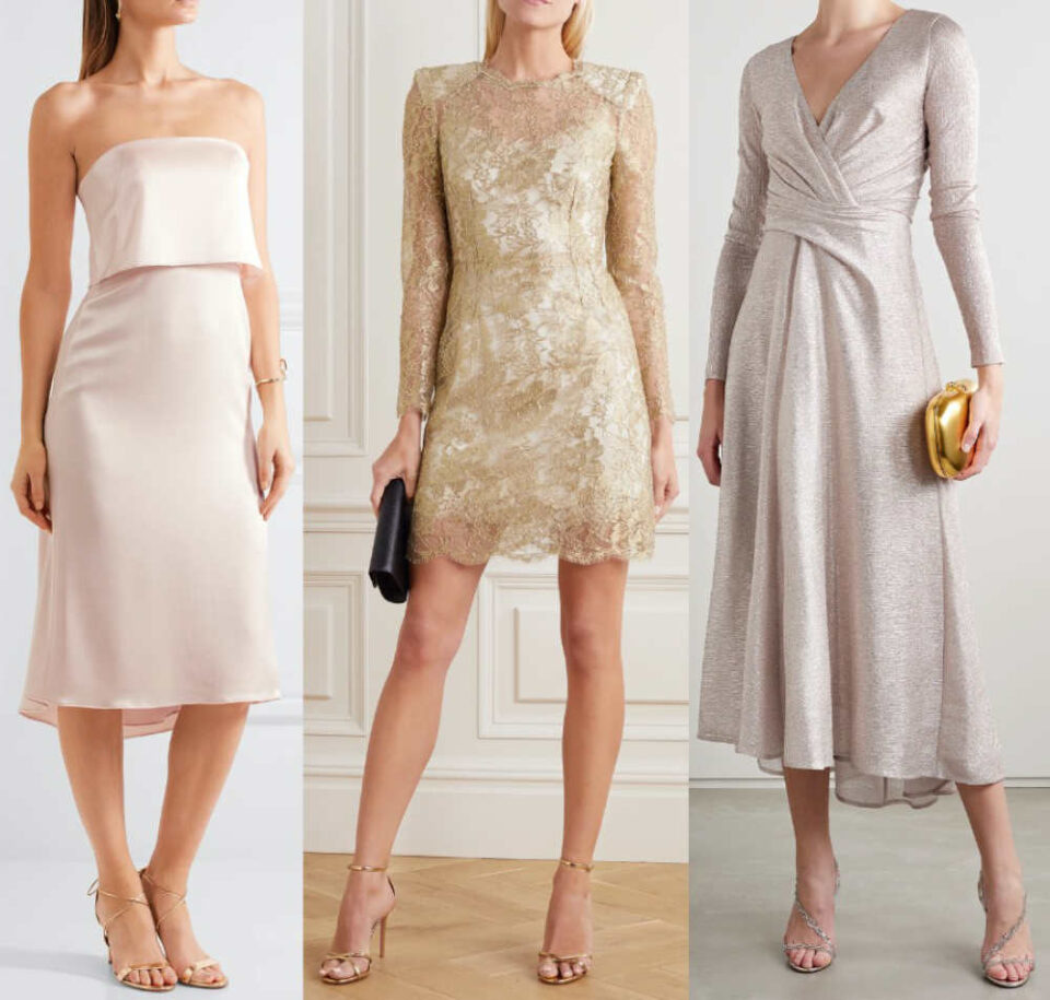 what color shoes go with silver sequin dress