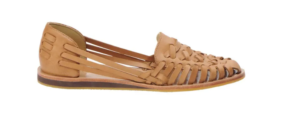Tan Huarache Sandals: a Type of Shoes for women.
