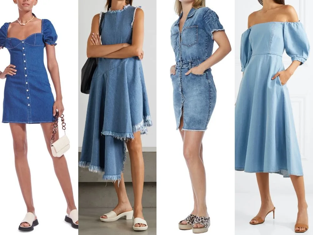 matching shoes for denim dress