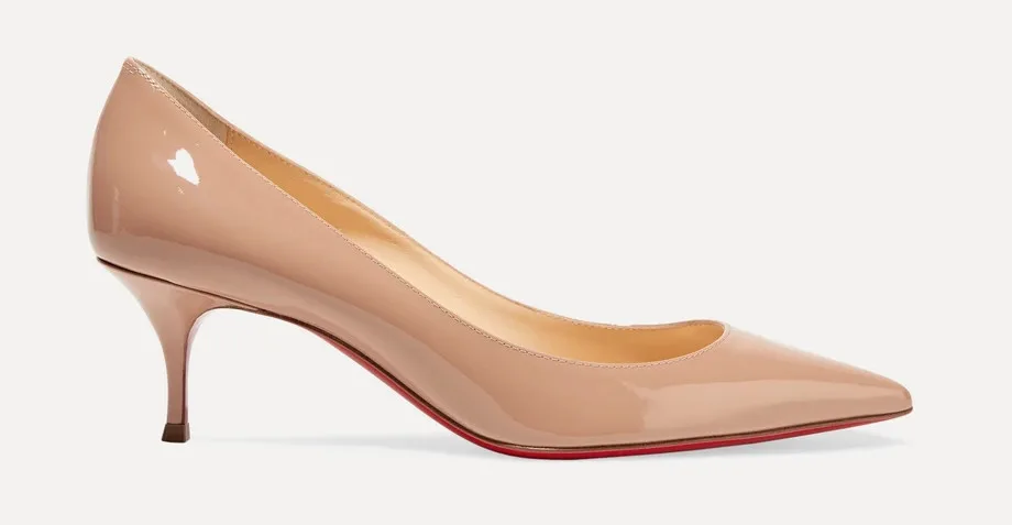 Baby Pink Louboutin Pigalles Follies Kitten Heels.