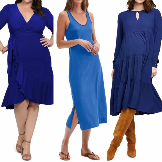 Showing you what color shoes for blue dresses & royal blue dresses look ...