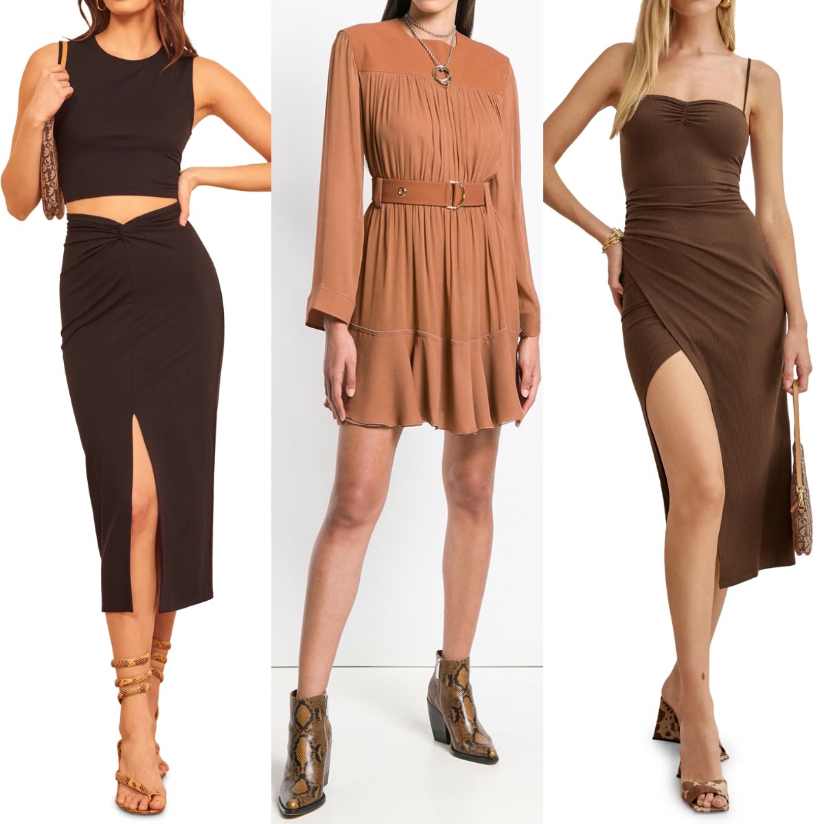 What Color Shoes To Wear With A Brown Dressess Buy And Slay