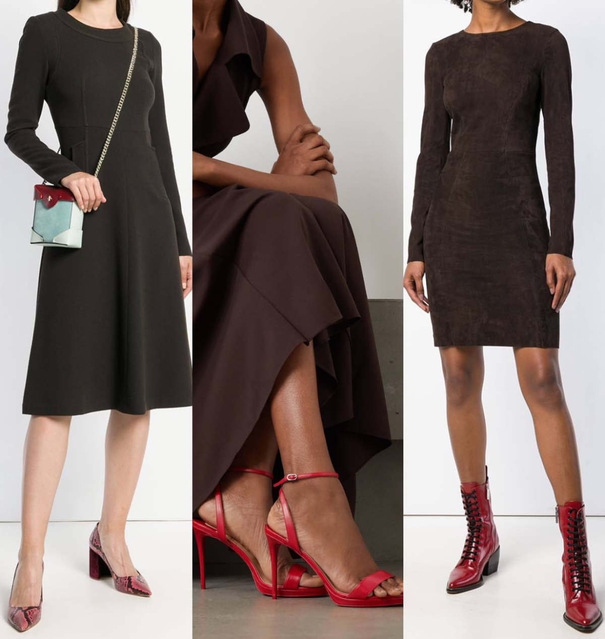 What Color Heels Go With a Brown Dress - Heels Everywhere