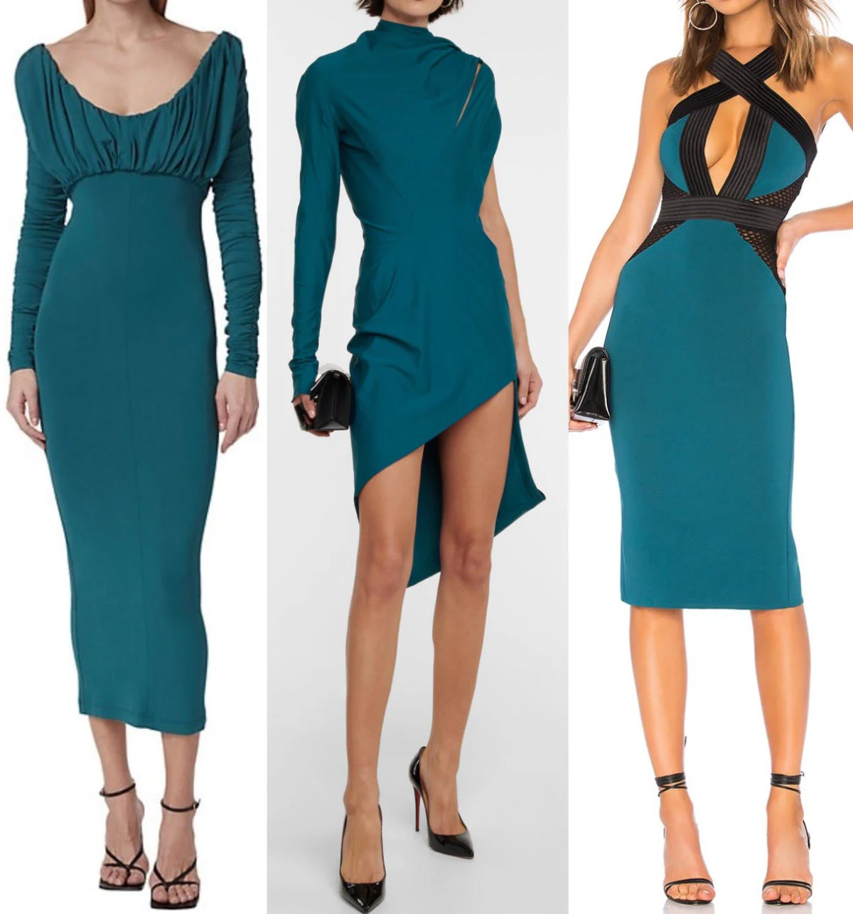 Teal Dress Outfit ...