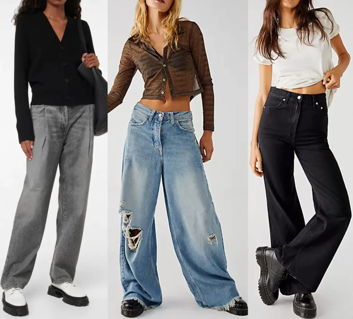 Loose pants with boots on sale