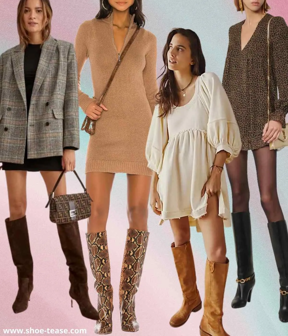 Short dress on sale boots for women