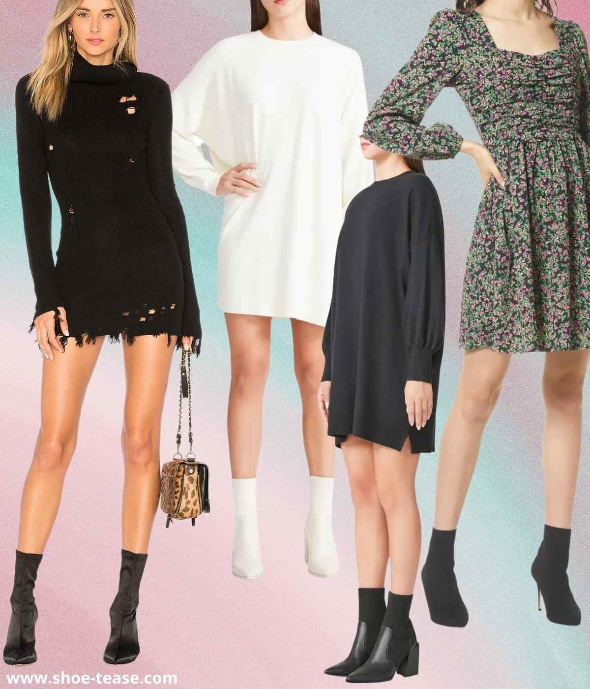 How to Wear Short Dresses with Boots - 9 Great Boots for a Mini Dress