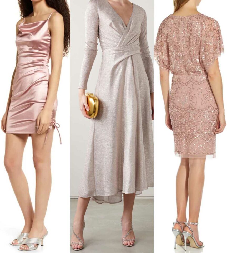 What Color Shoes Go with Rose Gold Dress Outfits 10 Favorites!