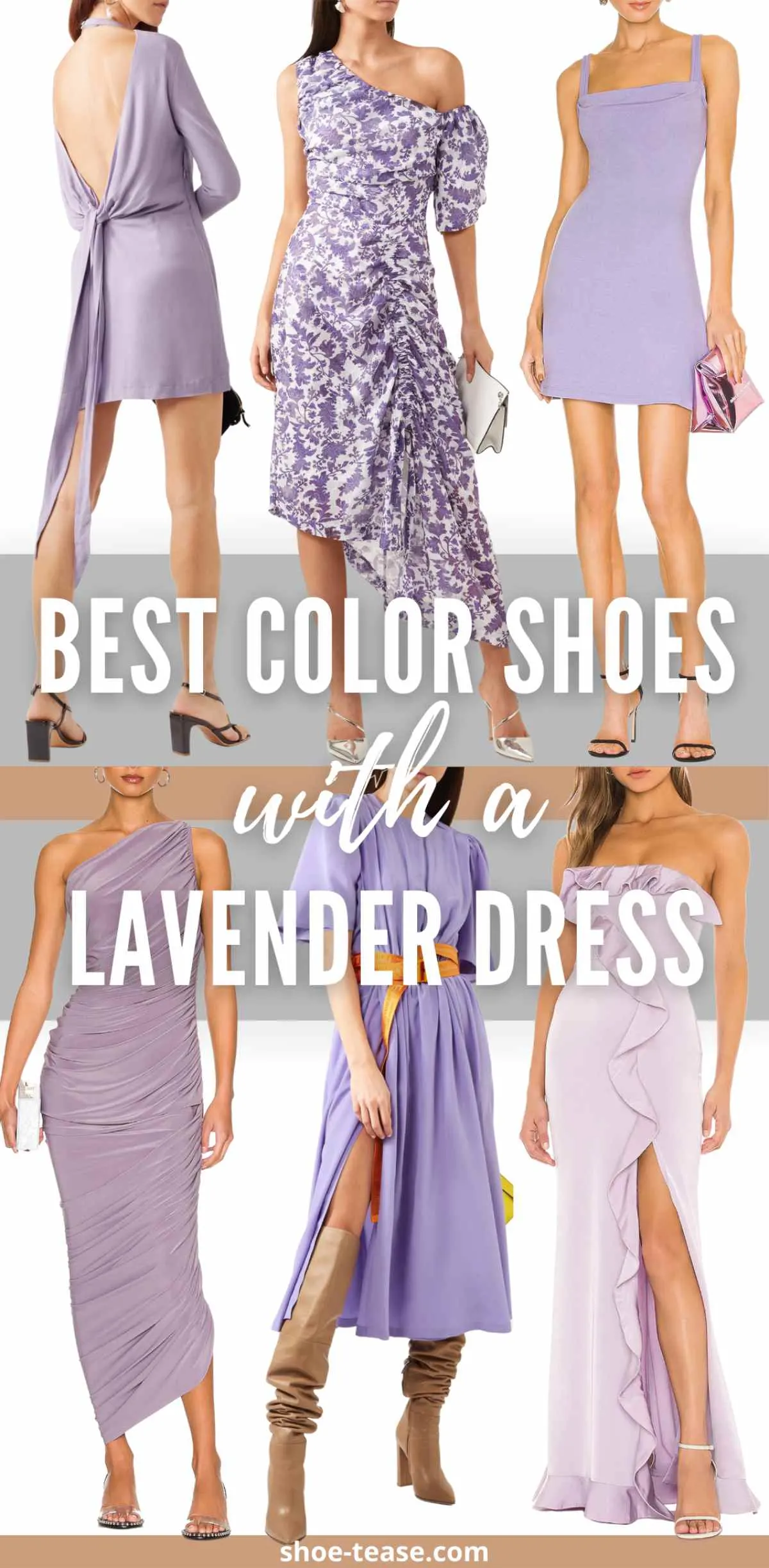 What color shoes to wear with a lavender dress