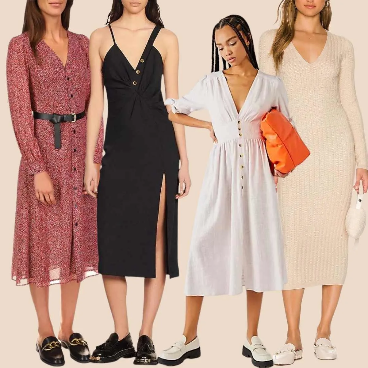 Can I Wear A Midi Dress With Flat Shoes?