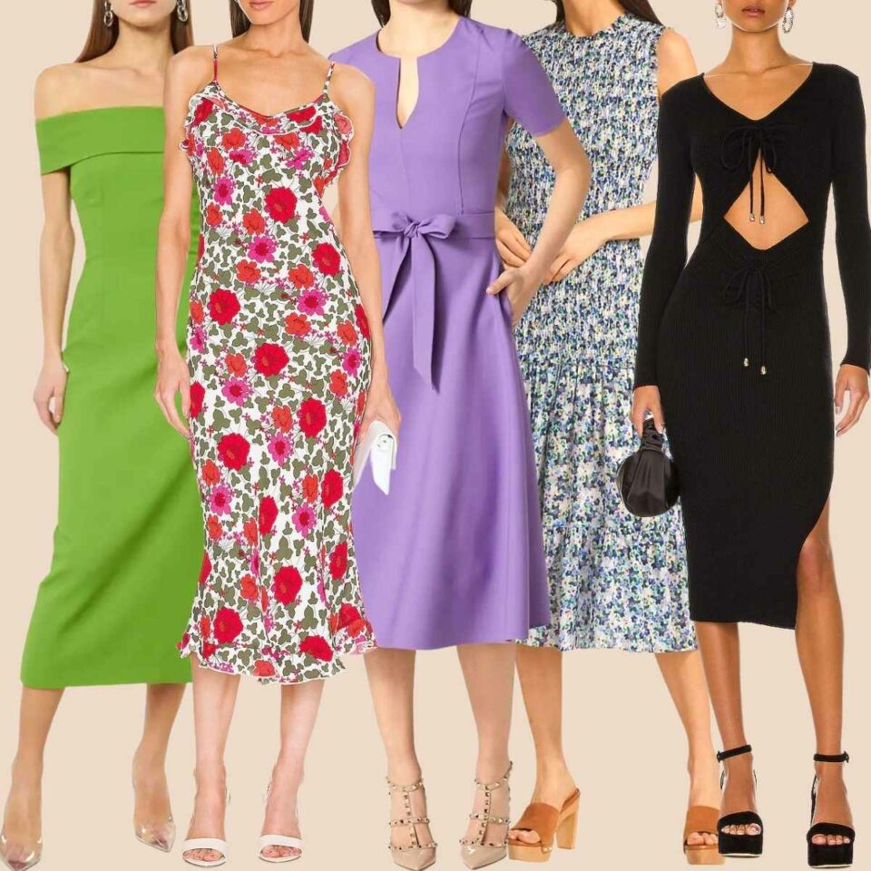 What Shoes to Wear with a Midi Dress 15 Midi Dress Outfit Ideas