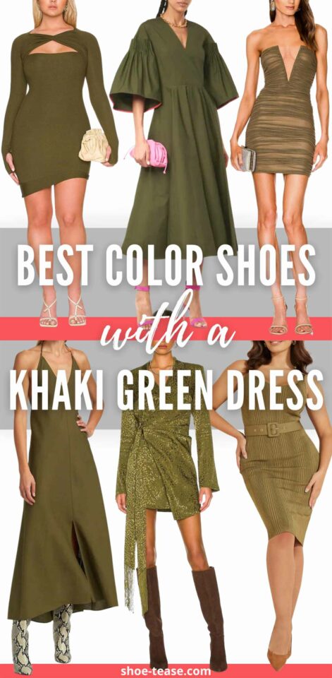 What Color Shoes to Wear with a Khaki Dress - 12 Shoe Outfit Ideas!