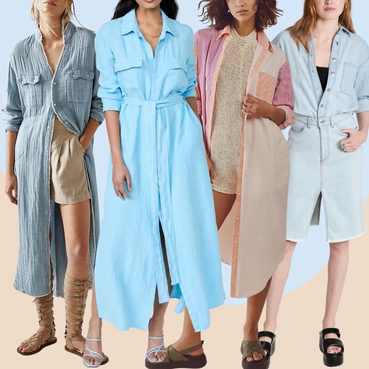 Long shirt gown style deals
