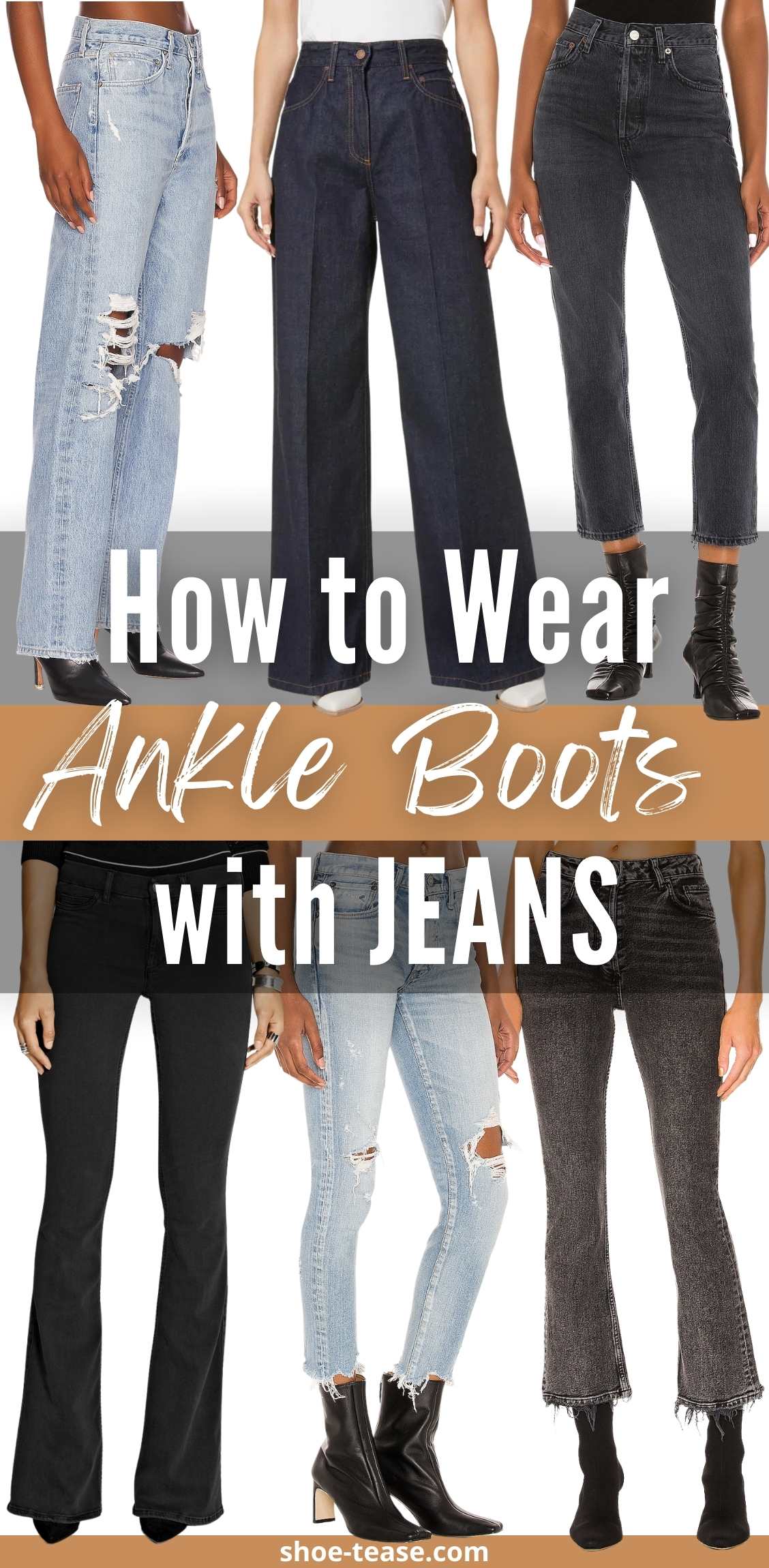 How to Style ANKLE BOOTS and JEANS (Skinny, Flare, Cropped, Straight Jeans)  | Miss Louie - YouTube