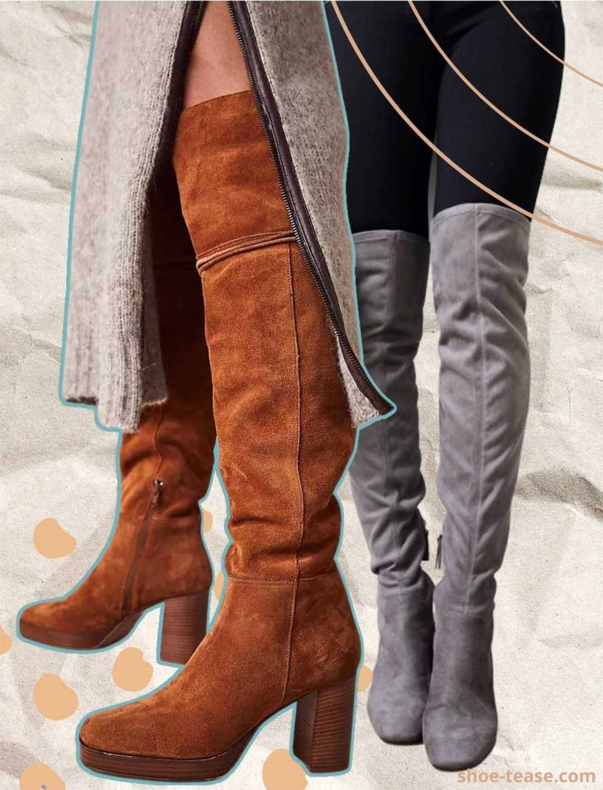 How To Wear A Sweater Dress With Boots & Shoes