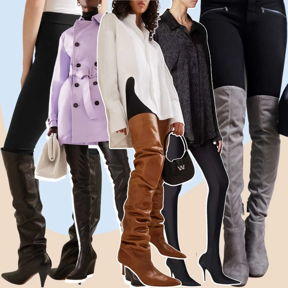 How Many Thigh-High Boots Can You Spot On These VS Angels?  Outfits with  leggings, Street style outfit, Model street style