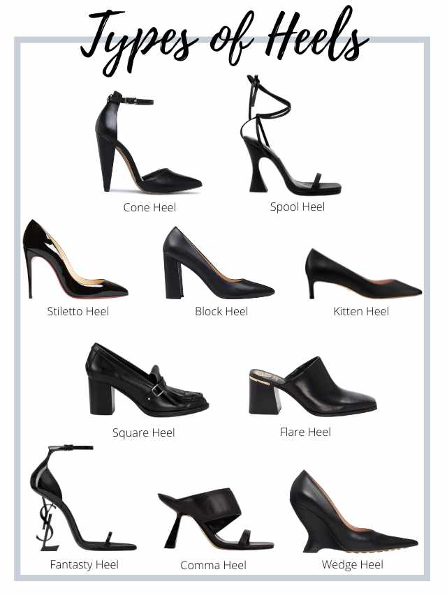Know All The Types Of High Heels
