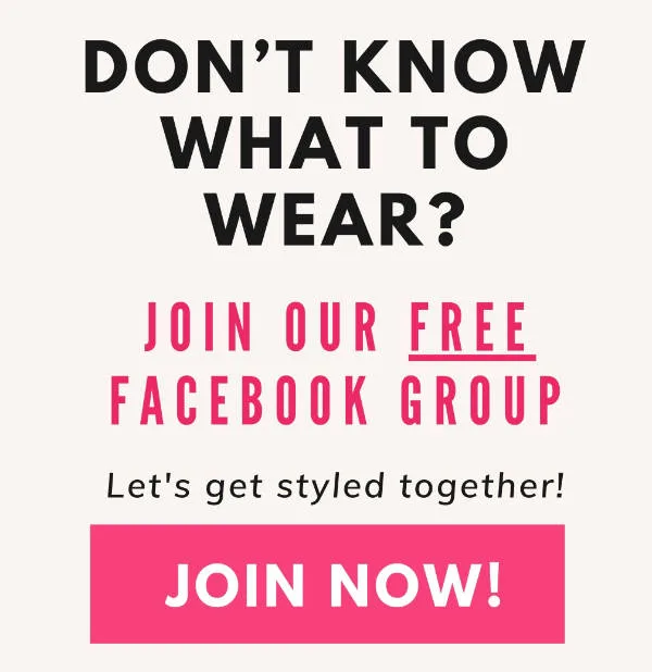 Text reading Let's find your perfect outfit and style together from the feet up join now.