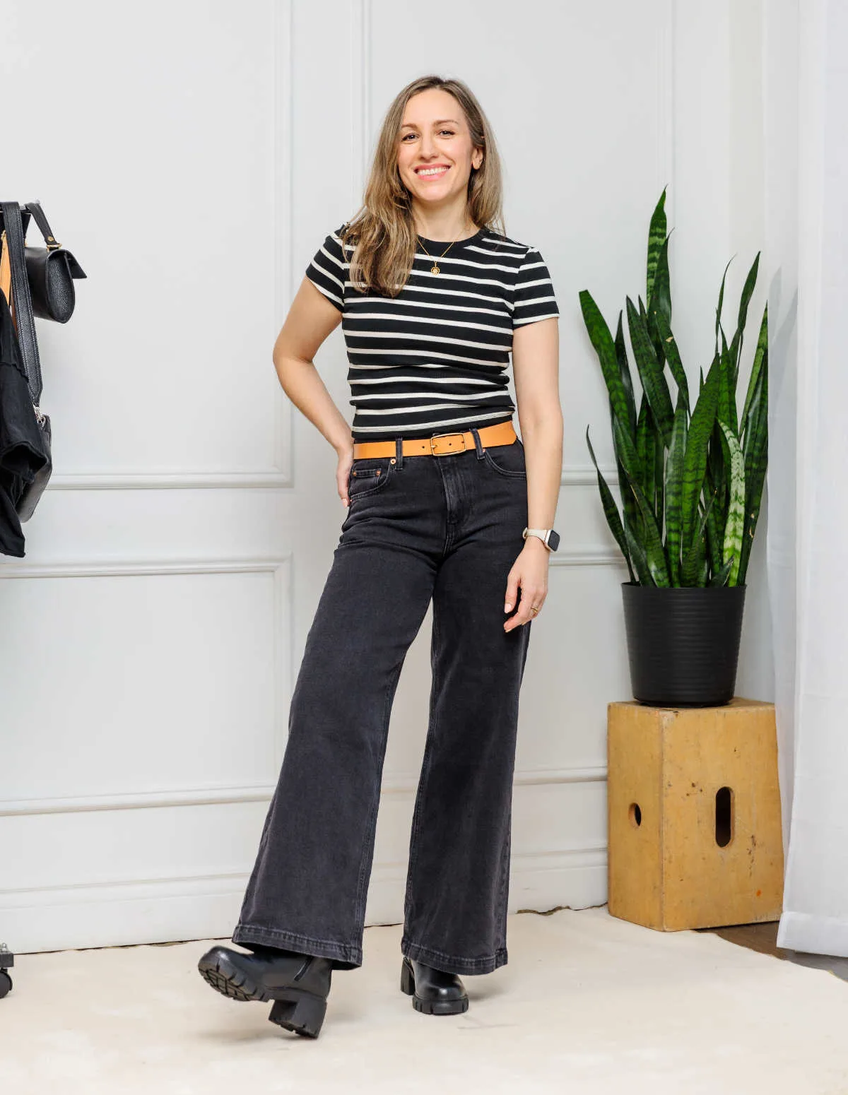 Wide leg jeans and boots hotsell